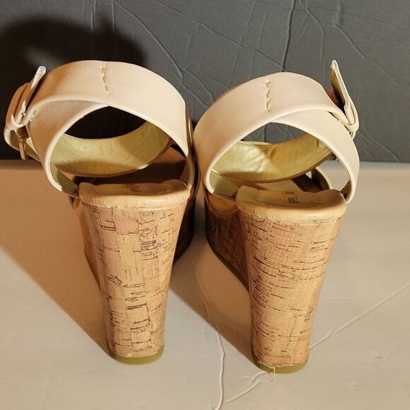 SEVEN DIALS  ANKLE STRAP OPEN TOE WEDGE STYLE HEEL SANDAL G1 - Picture 8 of 14